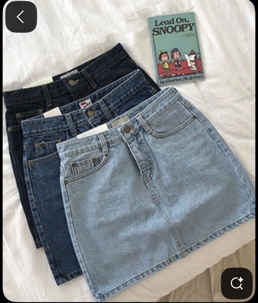 Jupe en jean tendance femme