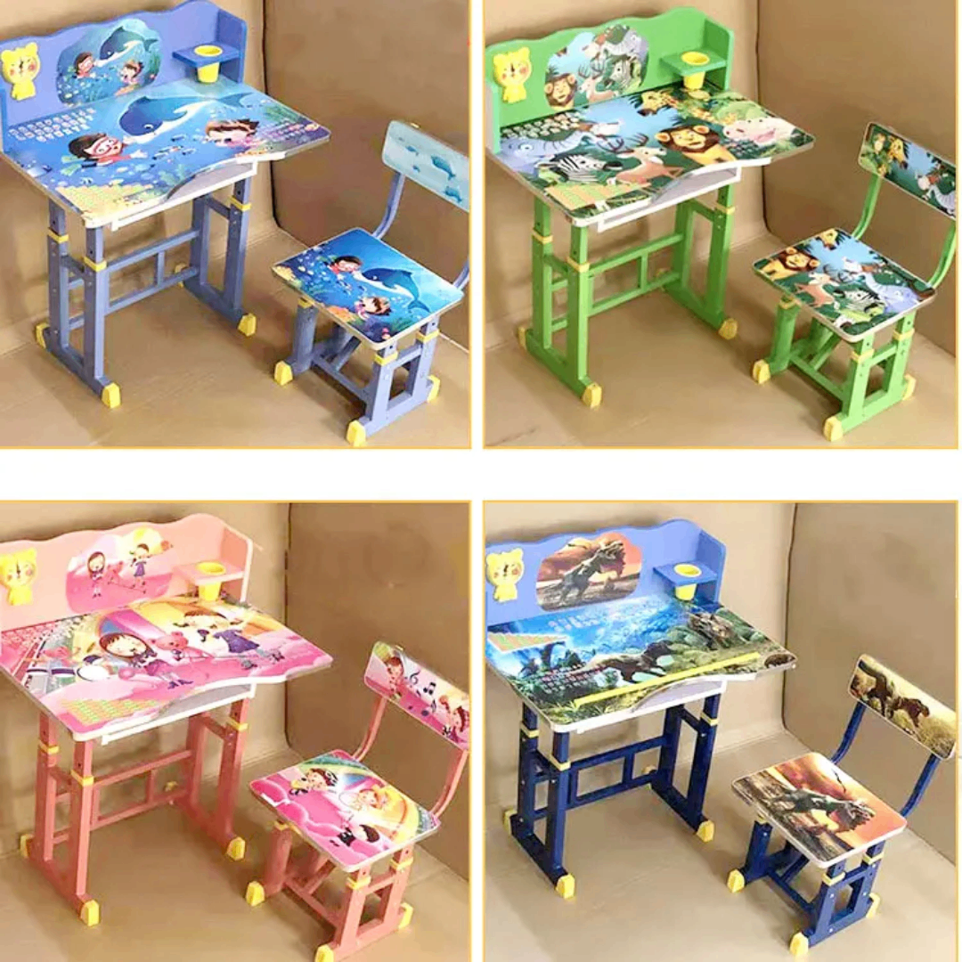Table et chaise enfant colorée