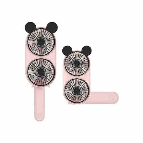 Mini ventilateur portable rose