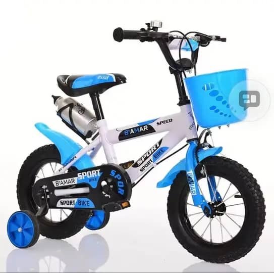 Vélo enfant B'Amar blanc et bleu