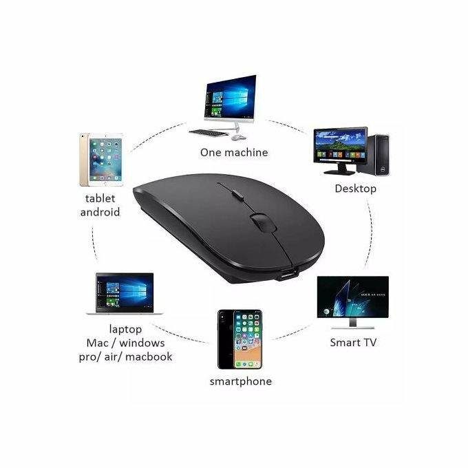 Souris sans fil 2.4GHz + BT