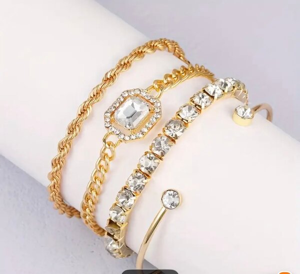 Ensemble de Bracelets en Acier