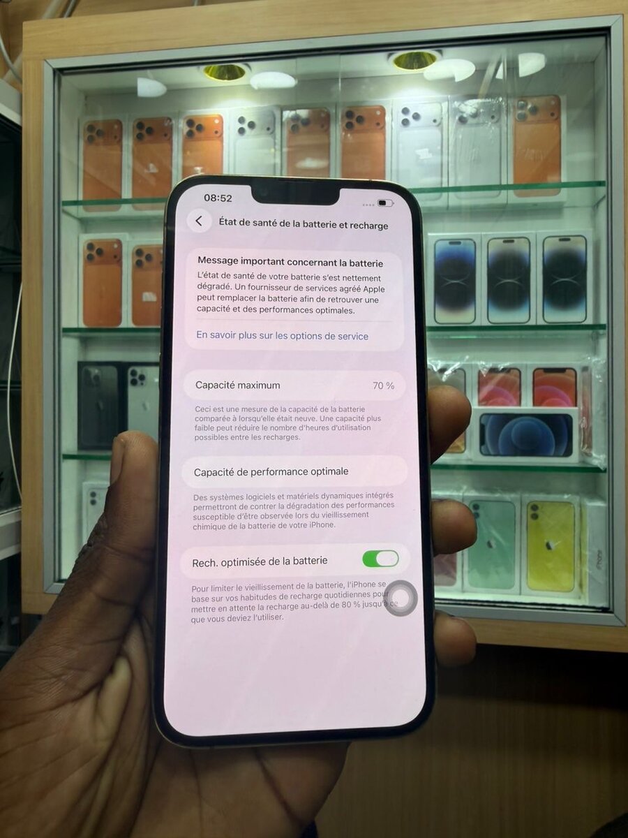 13 pro max128Go message caméra