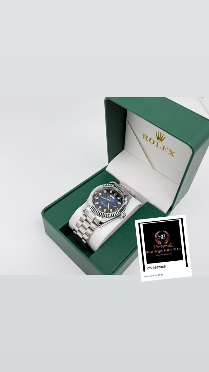 Montre Rolex Luxe Inoxydable
