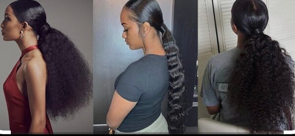 Postiches ponytail body Wave