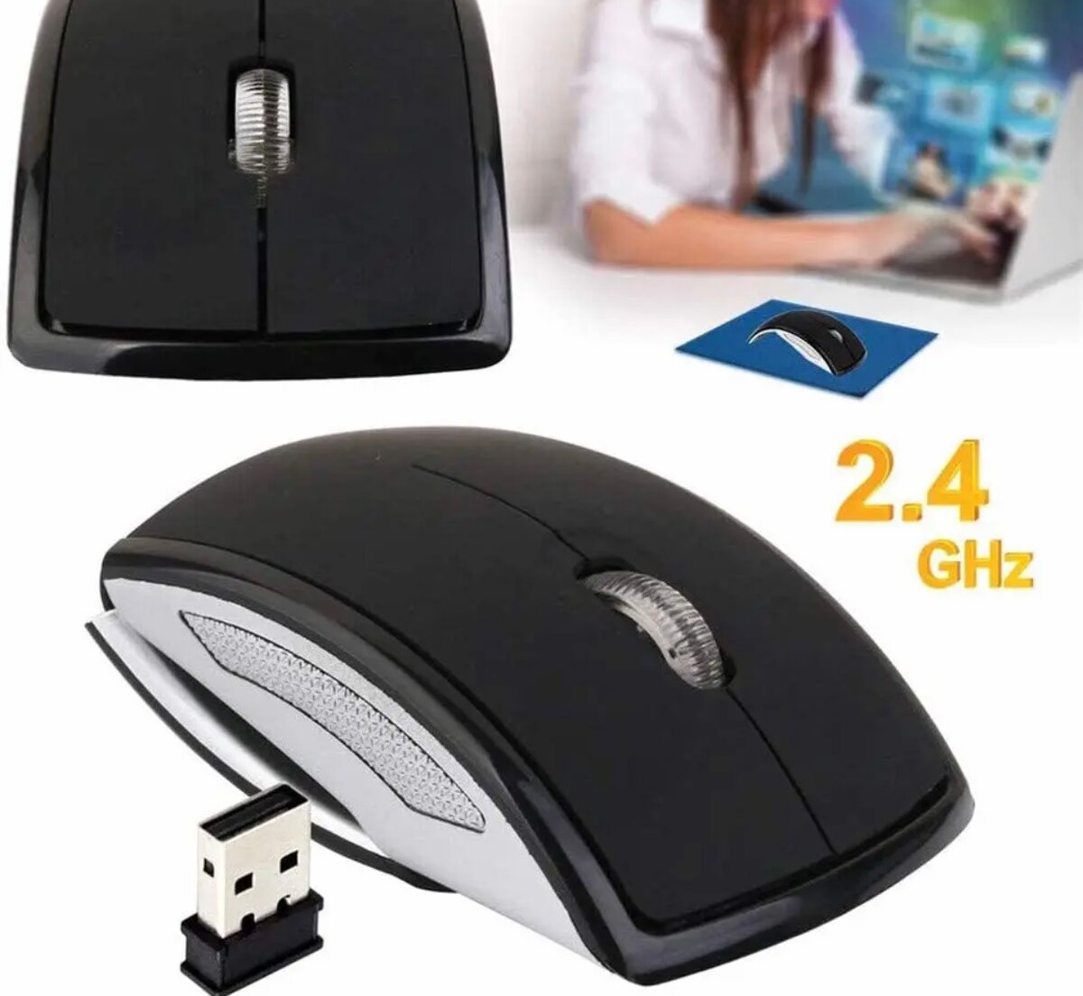 Souris en arc sans fil