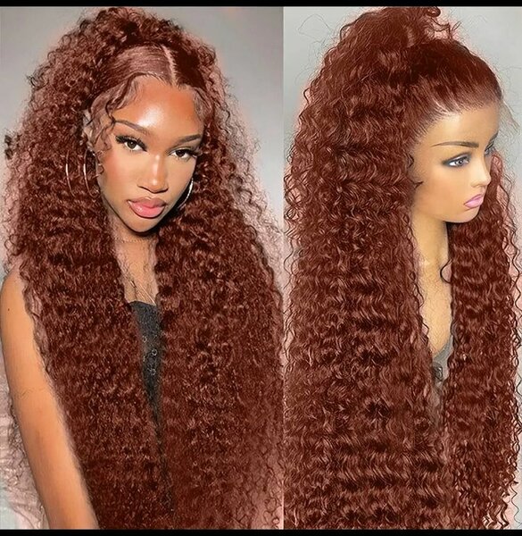 Perruque Bouclée Longue Rousse