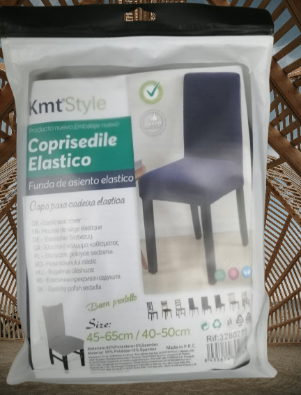 Housse Chaise Élastique Bleu