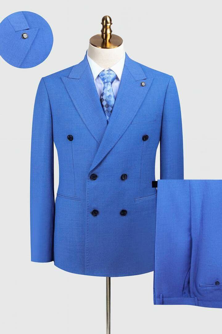 Costume élégant double boutonnage