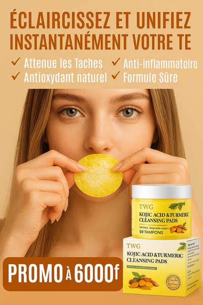 Tampons nettoyants curcuma