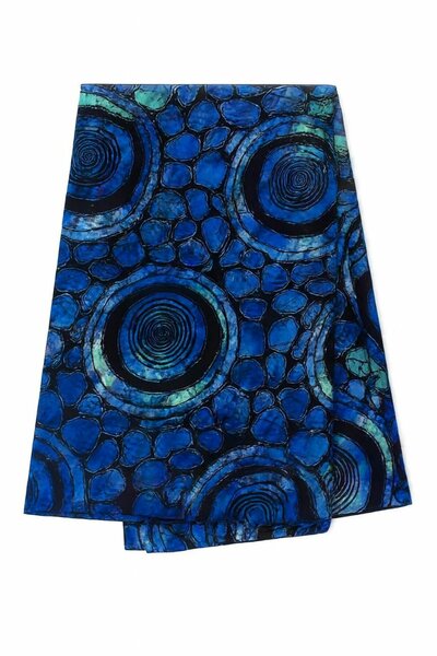 Tissu Wax Anningtex Bleu