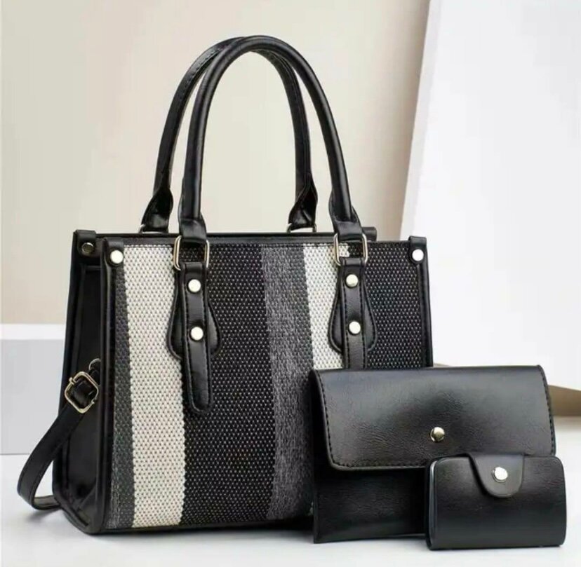 Set de sacs à rayures élégants