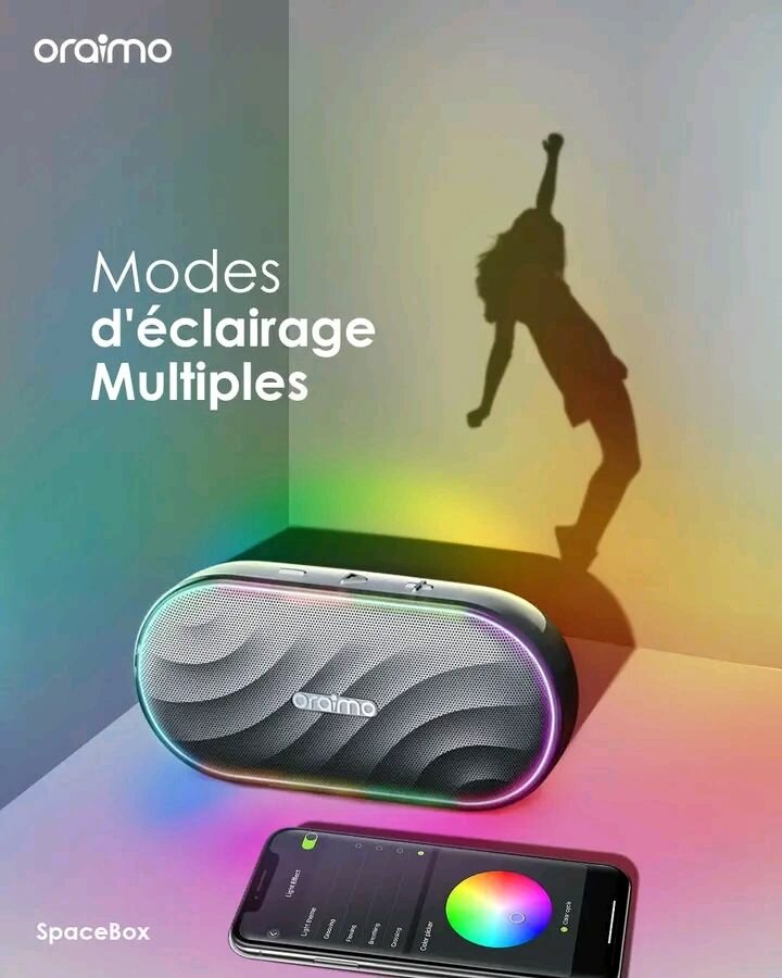 Enceinte Bluetooth Oraimo RGB