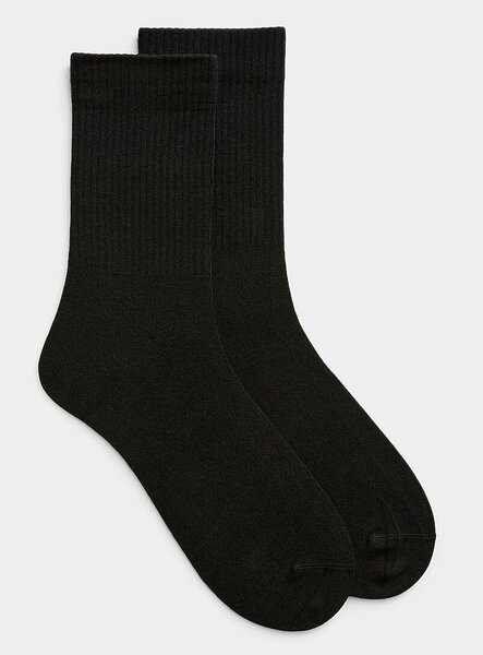Chaussettes noires confortables
