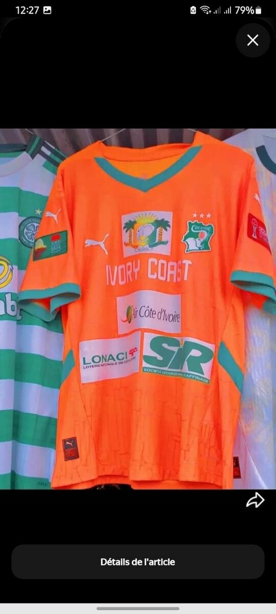 Maillot Côte d'Ivoire
