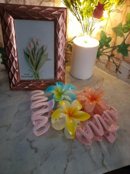 Barrettes fleurs pour cheveux