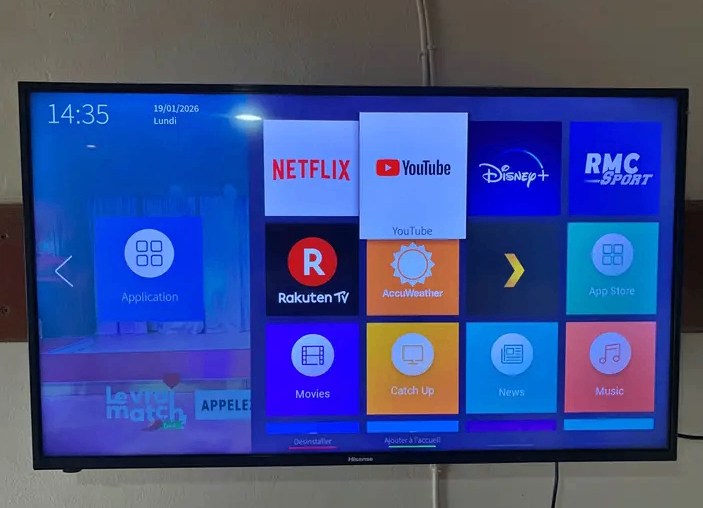 Téléviseur intelligent moderne
