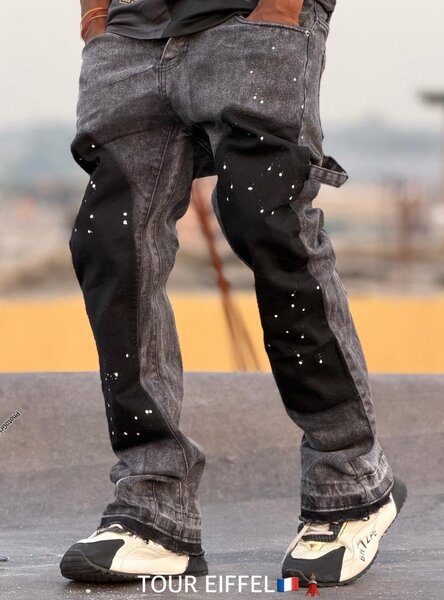 Jean Slim Patchwork Homme