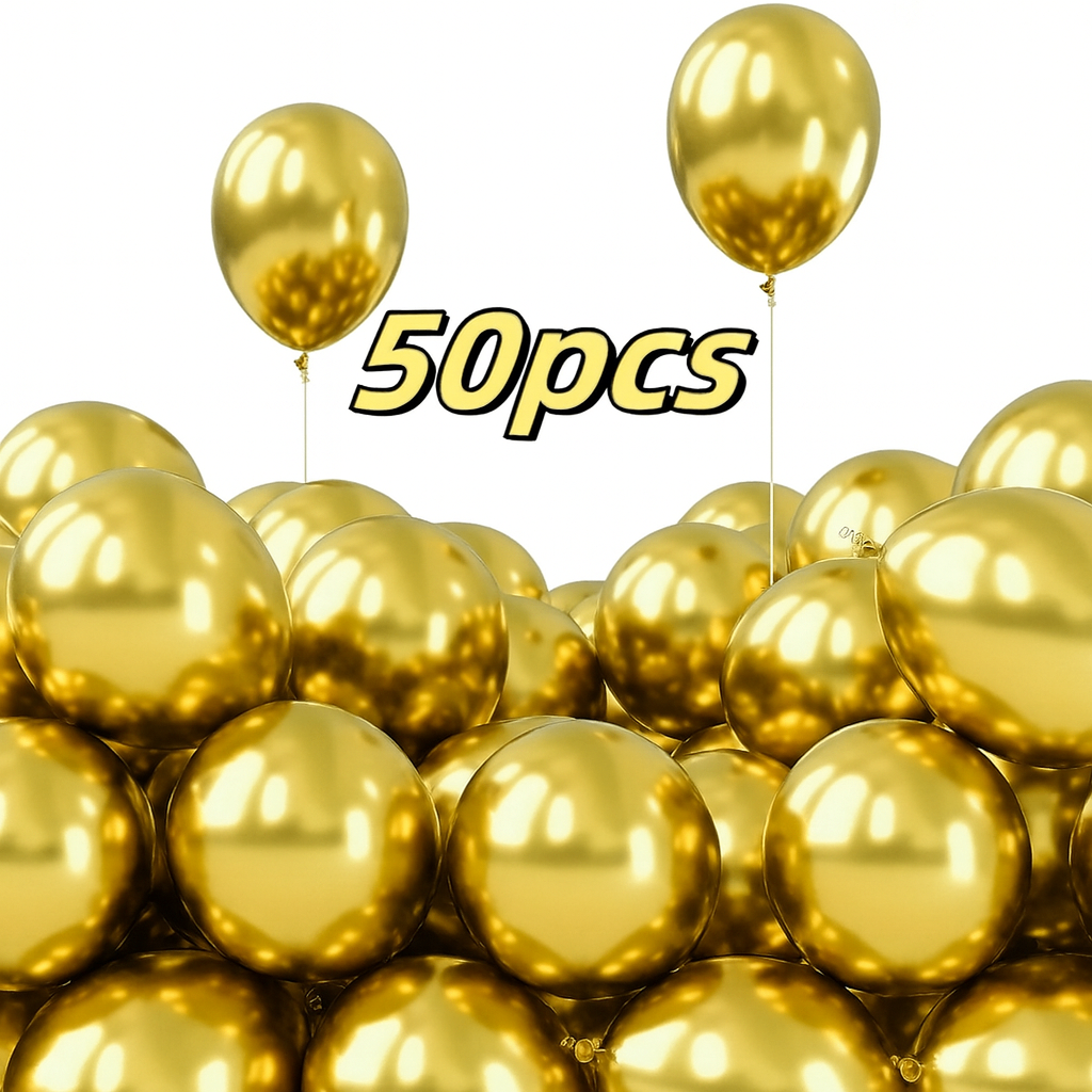 Ballons dorés 50 pièces