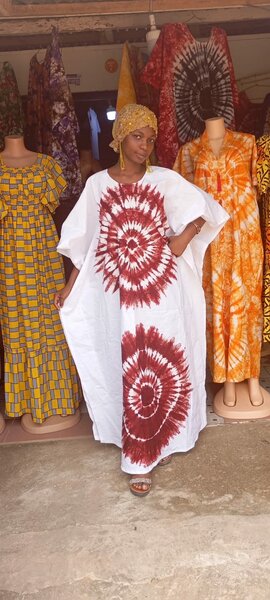 Robe africaine Adire