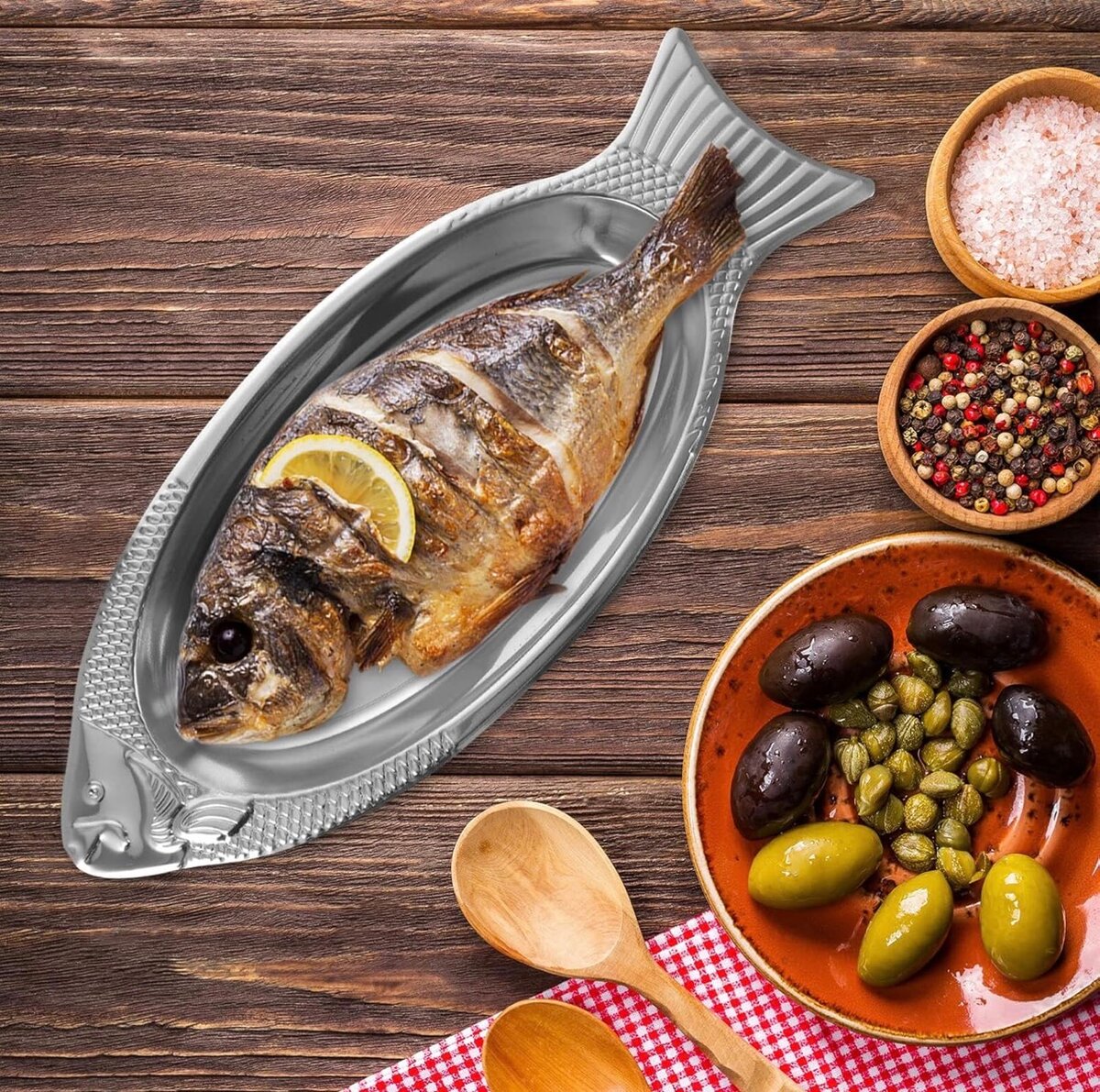 Plateaux en forme de poisson