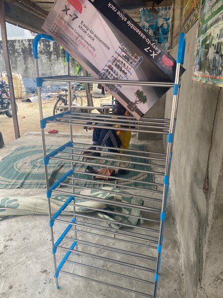 Foldable Metal Shoe Rack