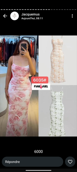 Robe longue rayée élégante