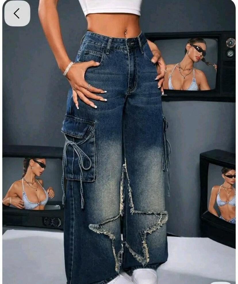 Pantalon Cargo Femme Évasé