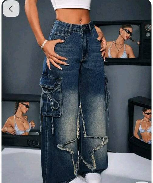 Pantalon Cargo Femme Évasé