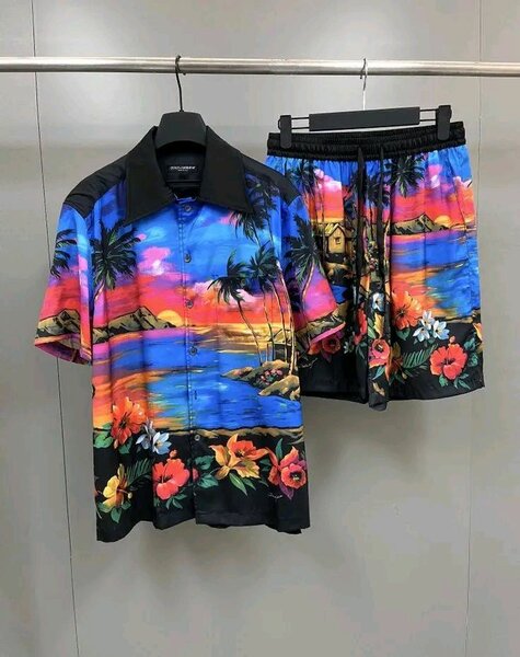 Ensemble homme chemise et shorts