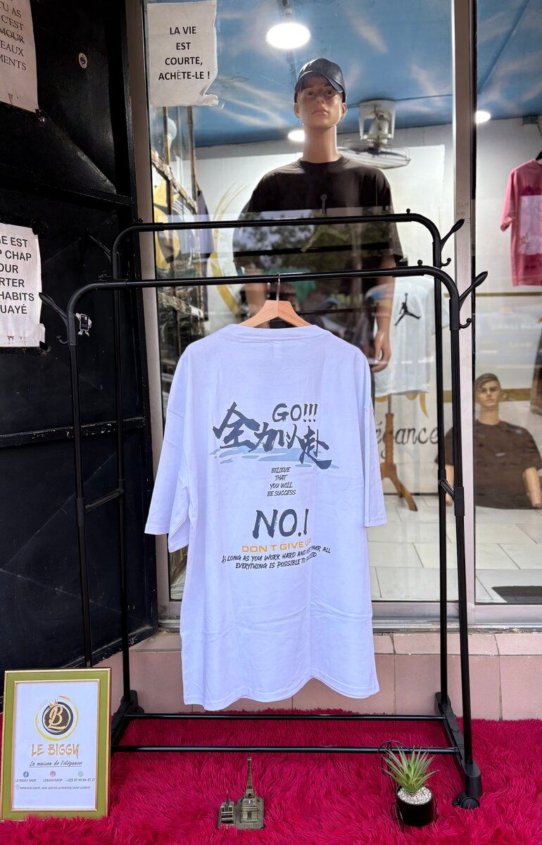 T-shirt imprimé blanc tendance