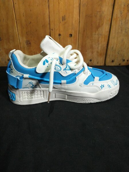 Baskets Mode Bleu Blanc