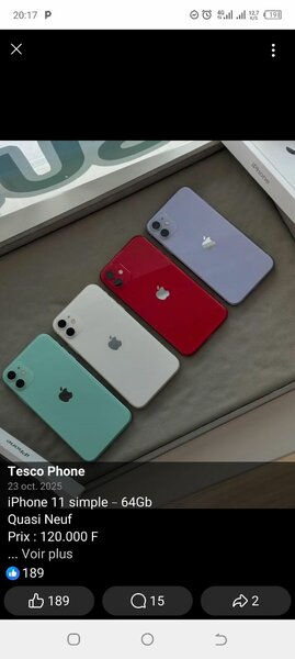 iPhone 11 simple 64Go Neuf