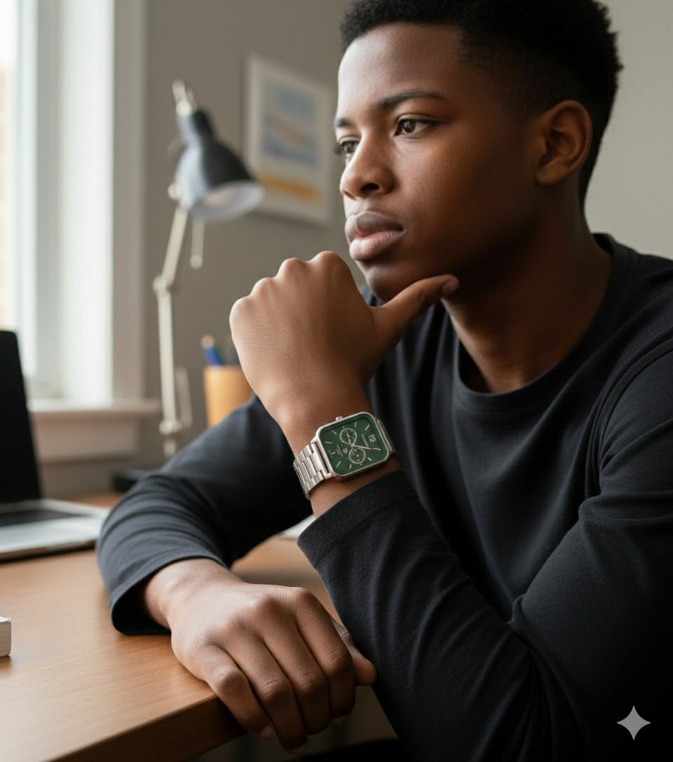 Montre Casio rétro verte