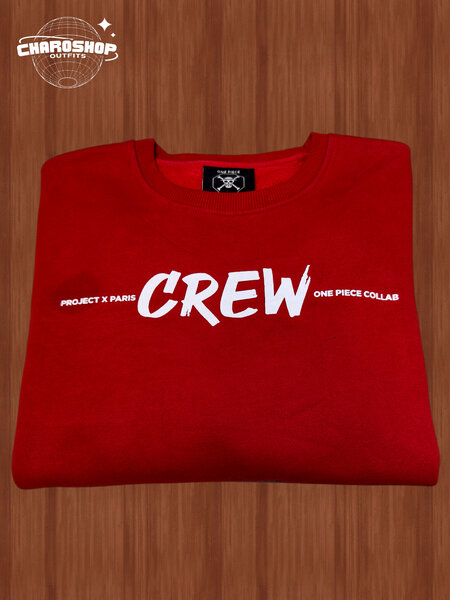 Sweat-shirt rouge One Piece Crew