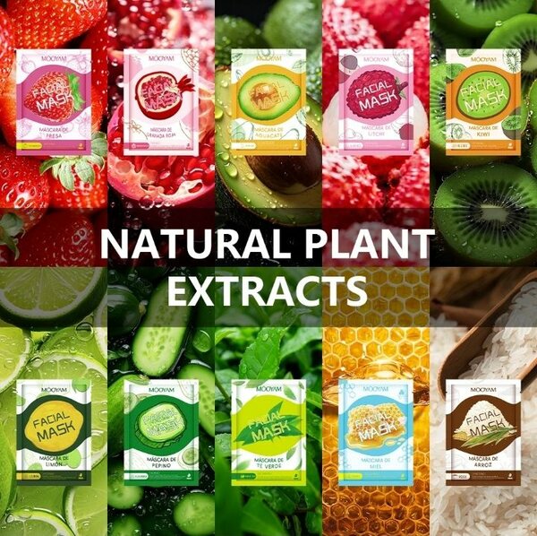 Masques visage fruités hydratants