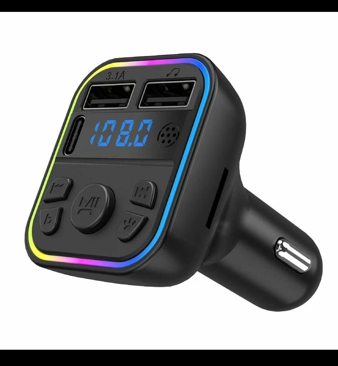 Chargeur voiture Bluetooth multiport