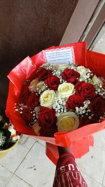 Bouquet romantique de roses