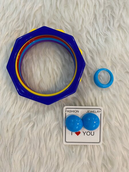 Set de Bijoux Colorés en Plastique