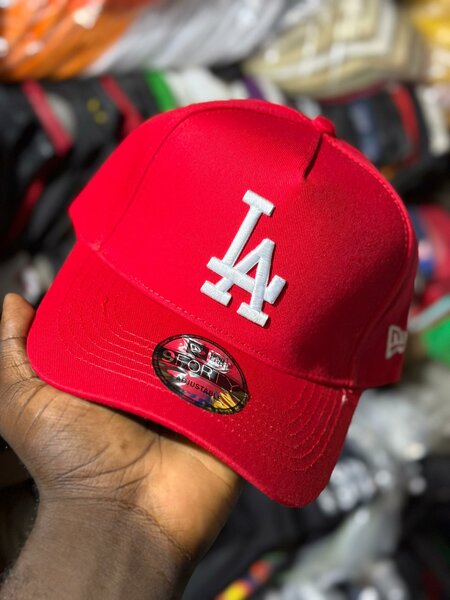 Casquette New Era LA rouge pour homme