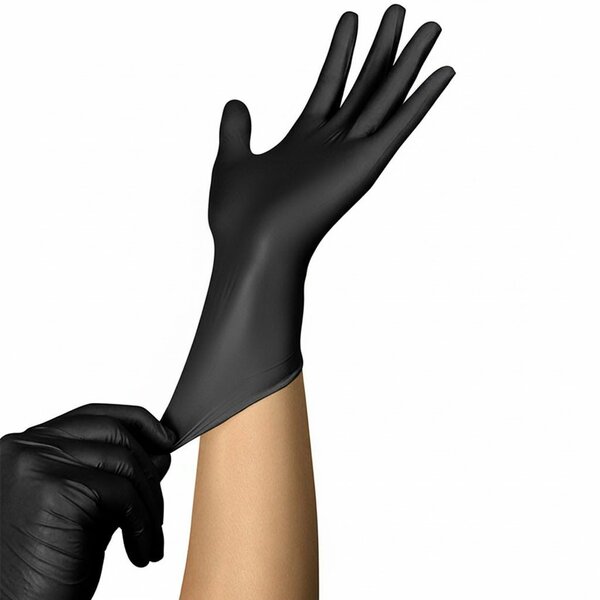 Gants en nitrile noirs