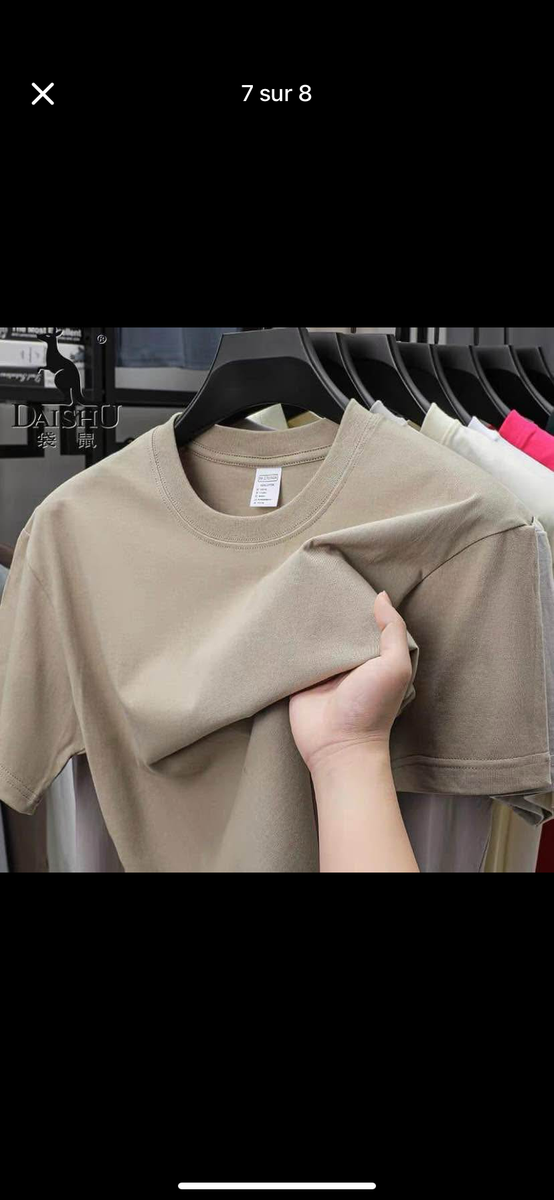 T-shirts en coton unisexe