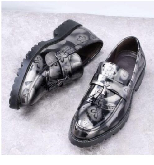 Mocassins cuir élégants homme