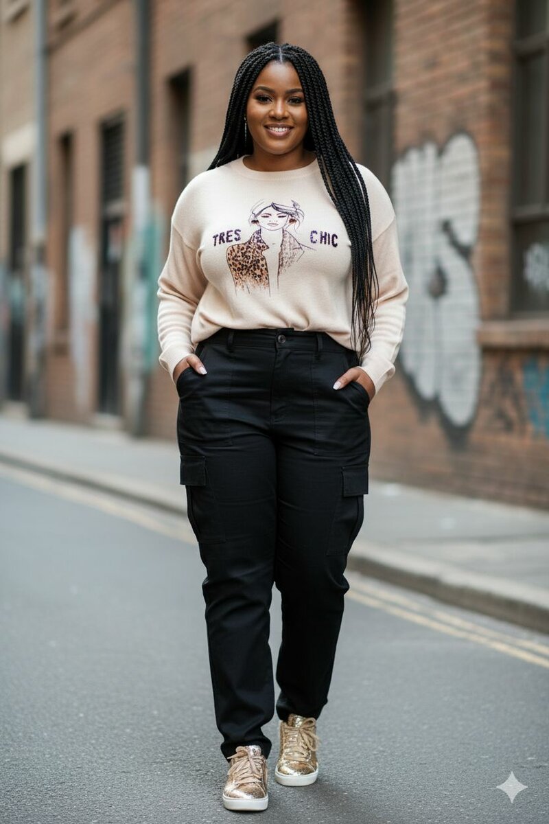 Sweatshirt "Très Chic" Femme