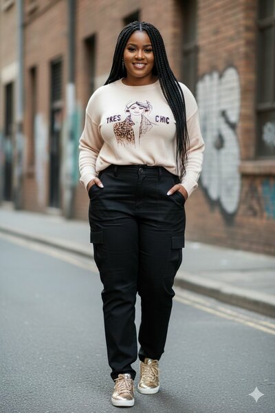 Sweatshirt "Très Chic" Femme