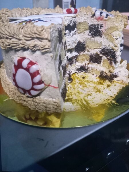 Gâteau damier festif