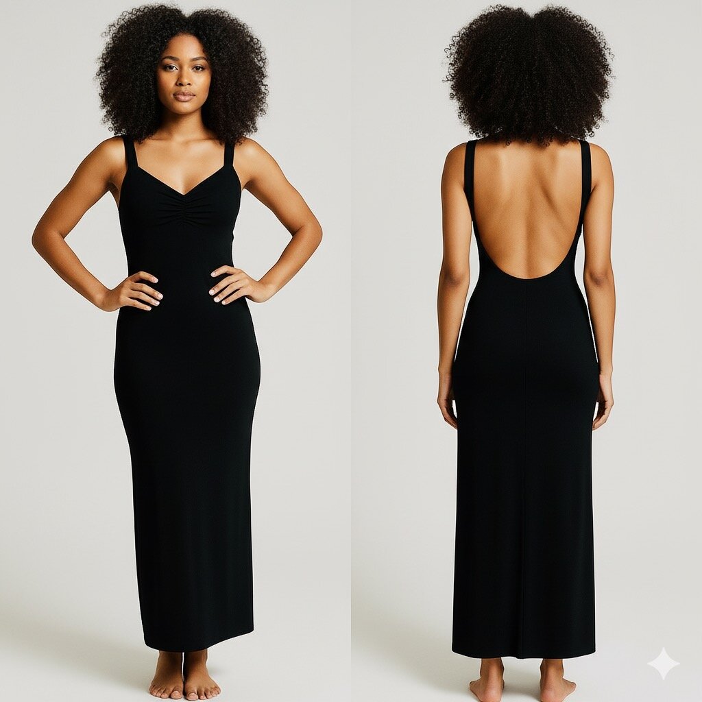 Robe de soirée noire élégante