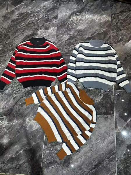 Pulls rayés unisexes élégants