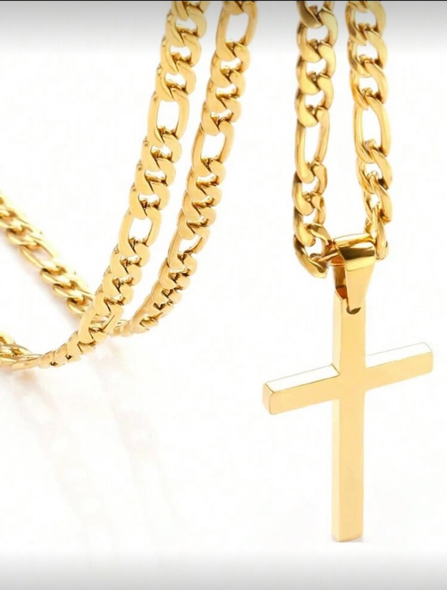 Chaîne Croix Or Élégante