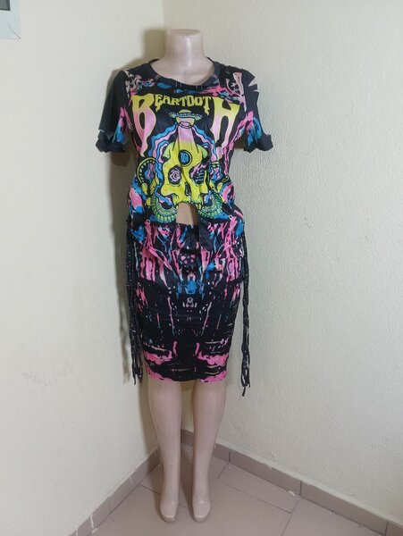 Ensemble tendance coloré